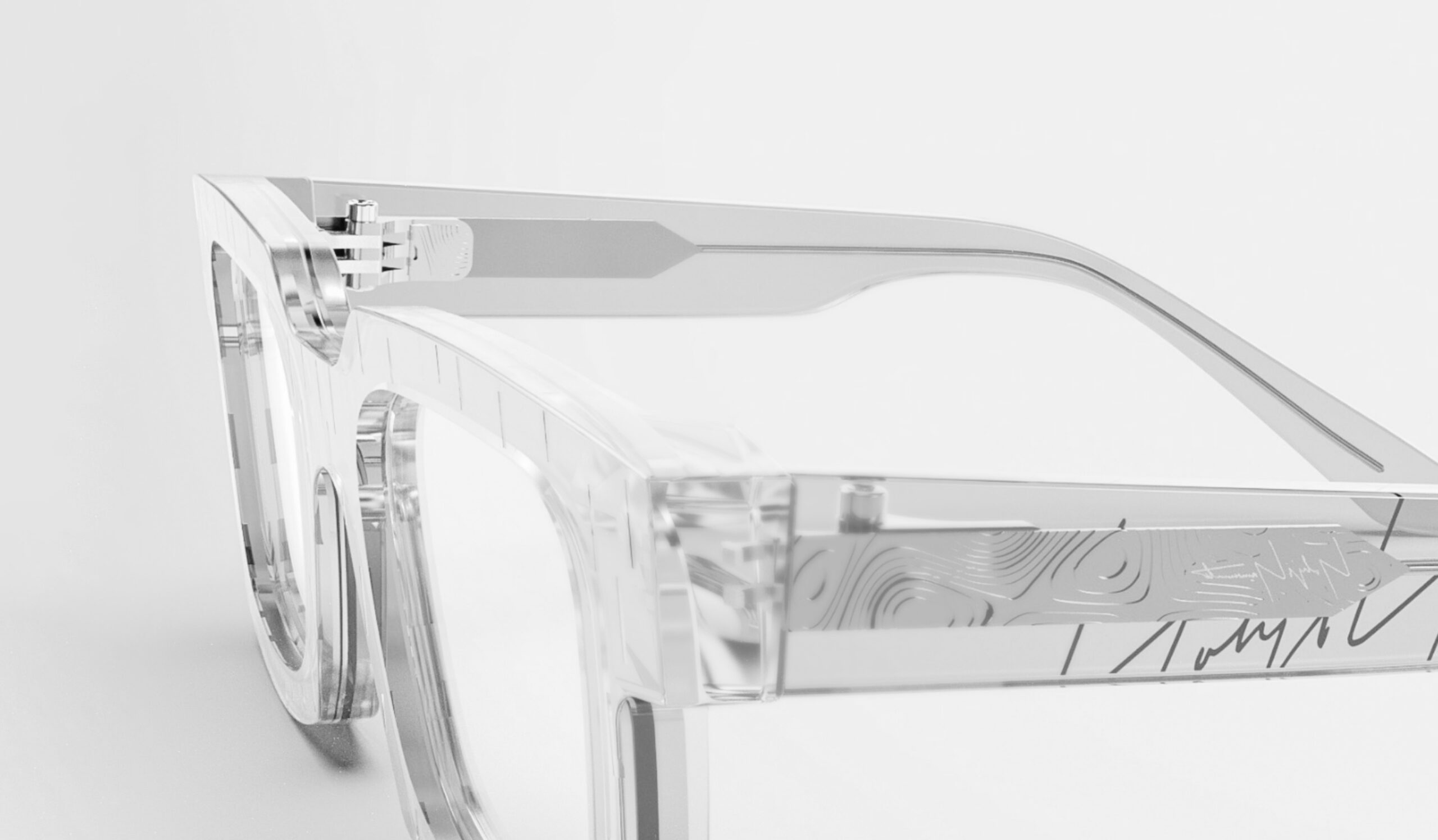 Monture de lunette transparente Yohji Yamamoto
