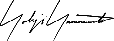 Logo Yohji Yamamoto noir